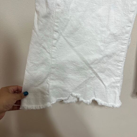 Anthropologie Pilcro The Adi Midrise Flare White Jeans 26 Women - Picture 4 of 12